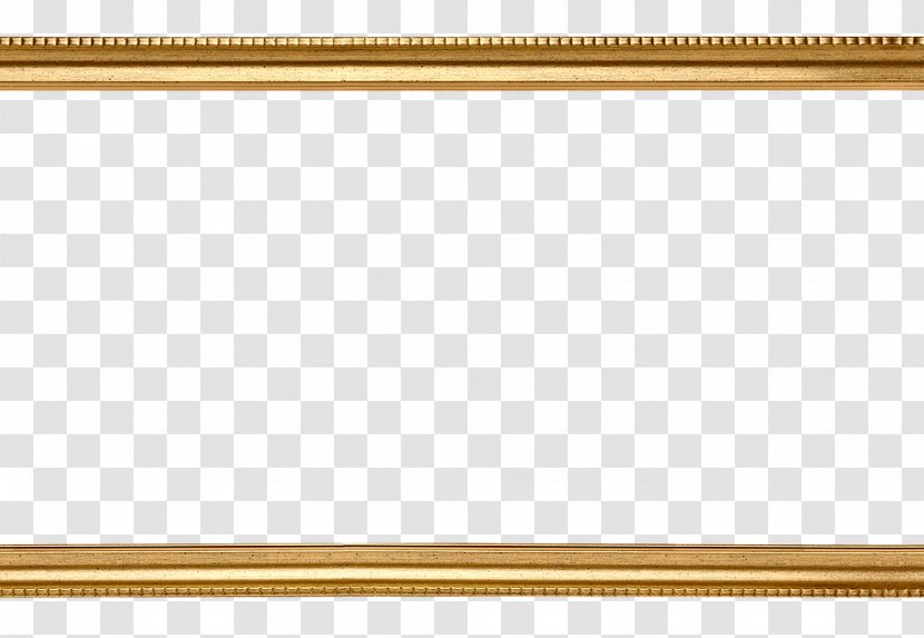 Rectangle Wood Picture Frames - Frame - Gold Border Transparent PNG