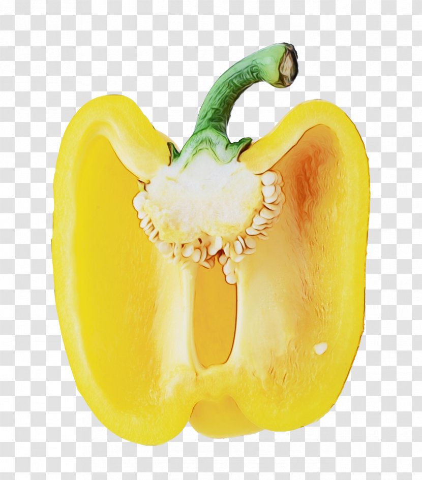 Bell Pepper Pimiento Peppers And Chili Capsicum Yellow - Paint - Food Plant Transparent PNG