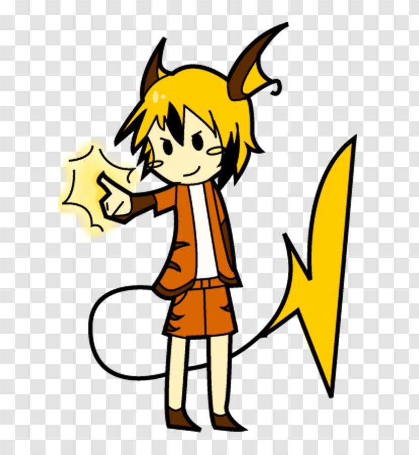 Clip Art Line Cartoon Product Character - Raichu Pokemon Go Transparent PNG