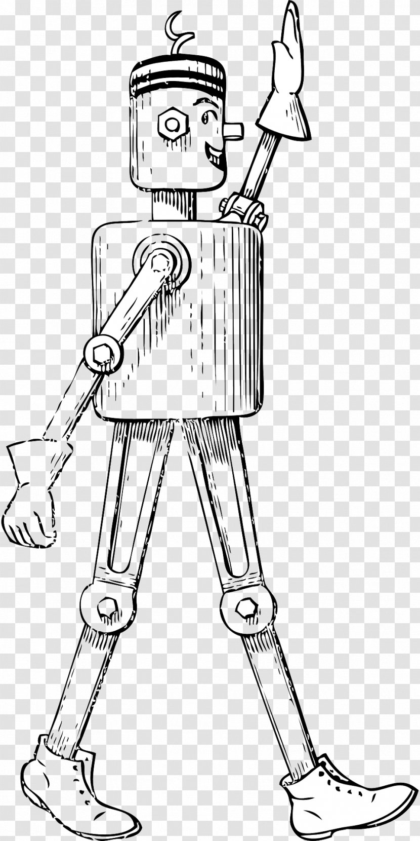 Man Page Clip Art - Standing - Hello Robot Transparent PNG