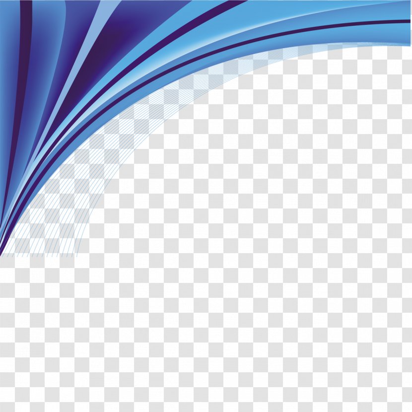 Line Curve Euclidean Vector - Blue - Wave Pattern Transparent PNG