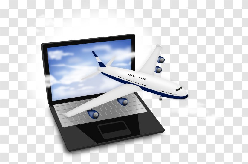 Paper Poster Commerce Illustration - Technology - Laptop Aircraft Transparent PNG