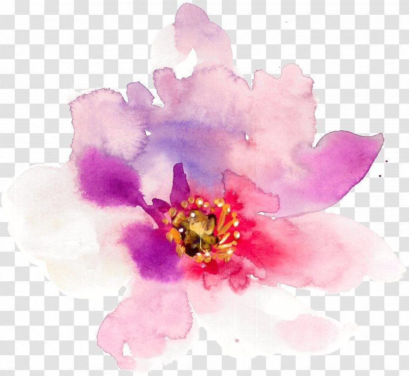 Floral Design Watercolor Painting - Creativity - Hand-painted Spring Flowers Transparent PNG