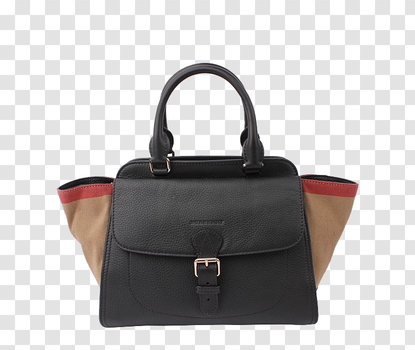 Burberry Handbag Leather Tote Bag - Brown - BURBERRY Sector Transparent PNG