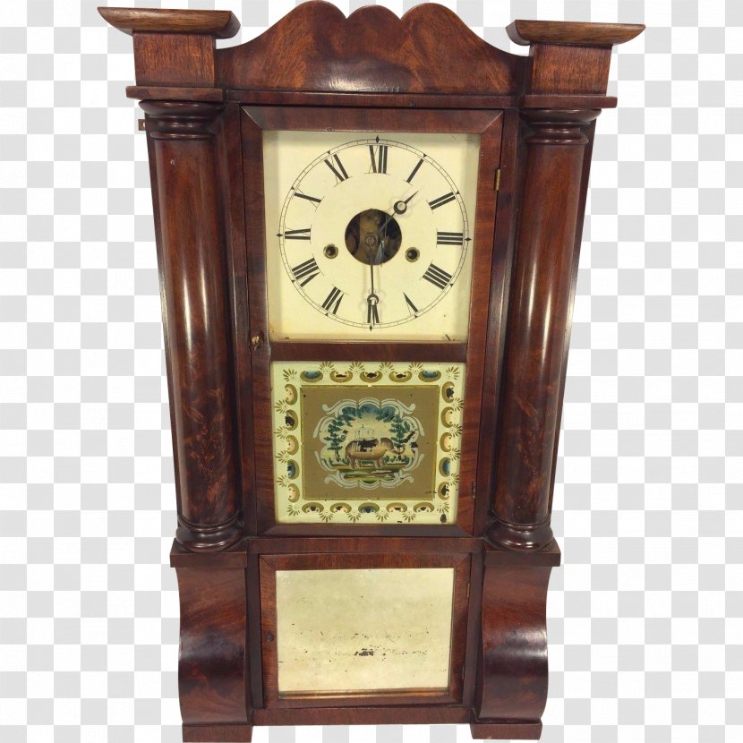 Mantel Clock Antique Cornice 1850s - Column Transparent PNG
