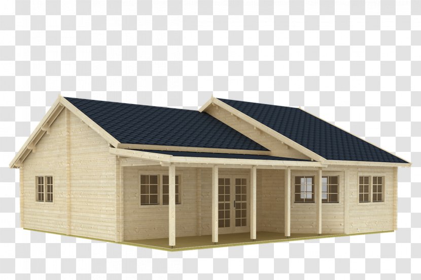Log Cabin House Wood Roof - Porch Transparent PNG