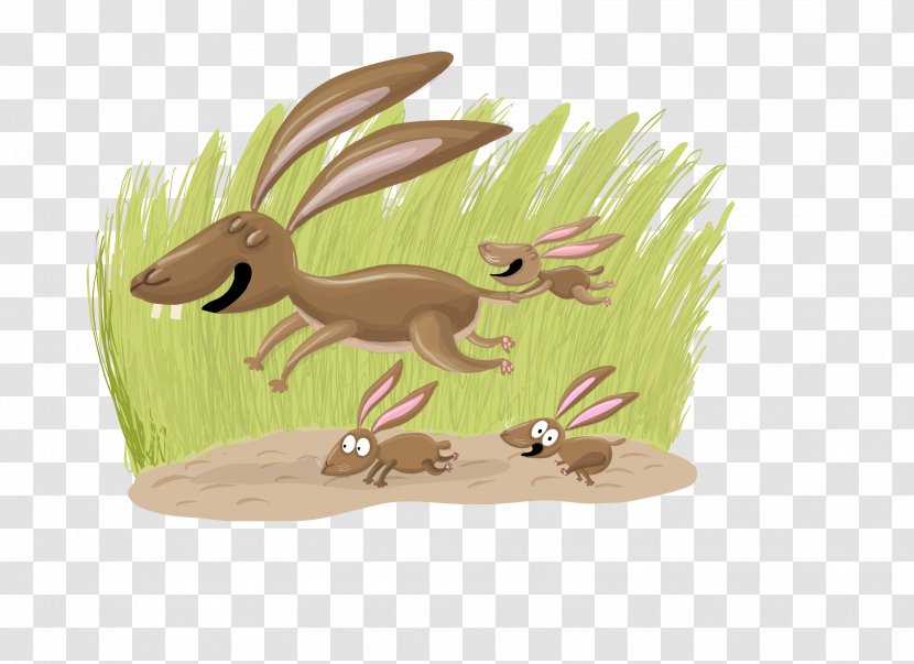 Hare Illustration Cartoon Fauna - Figurine - Bookworm Icon Transparent PNG