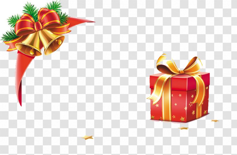 Christmas New Year Happiness Wish Feliz Navidad - Prosperity - Gift Box Bell Pattern Transparent PNG