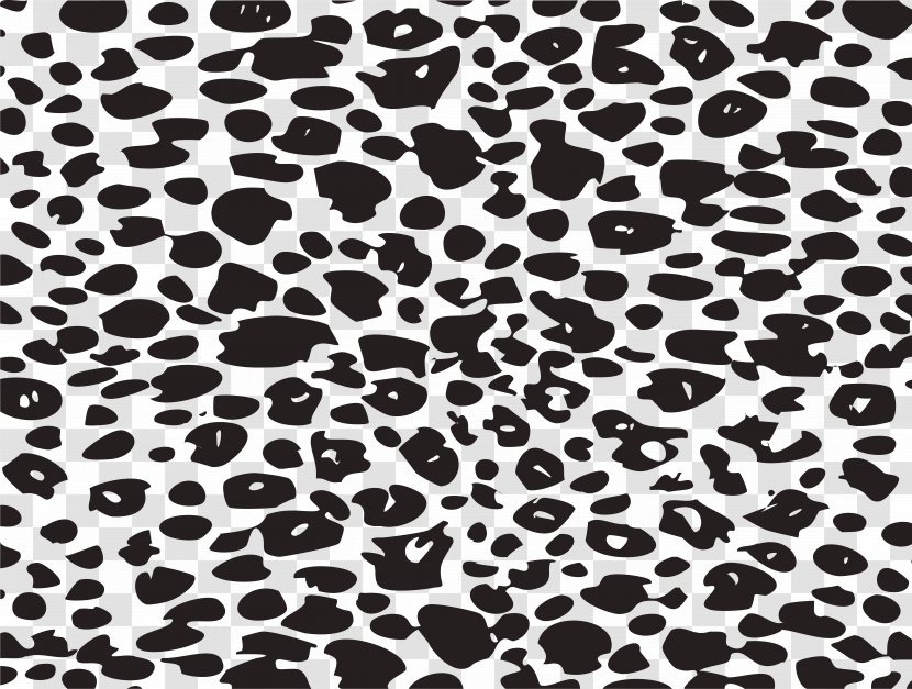Leopard Cheetah Black And White Animal Print Pattern - Visual Arts Transparent PNG