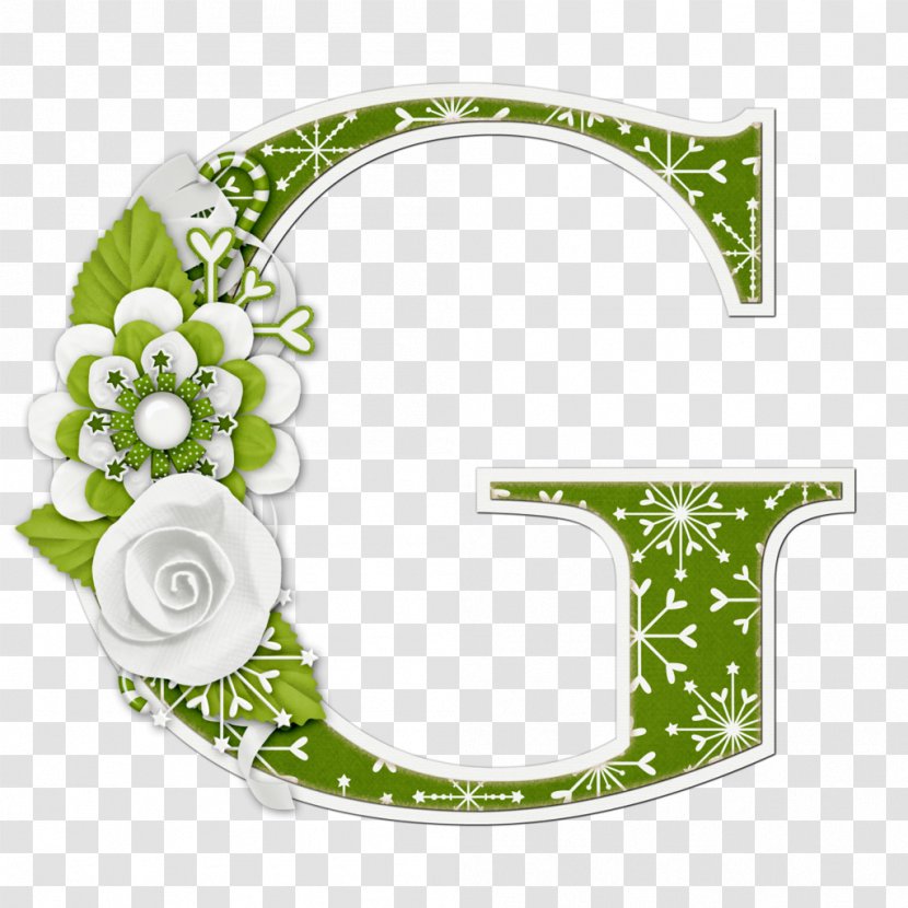 Alphabet Lettering Christmas Day Font - Flora - Patties Transparent PNG