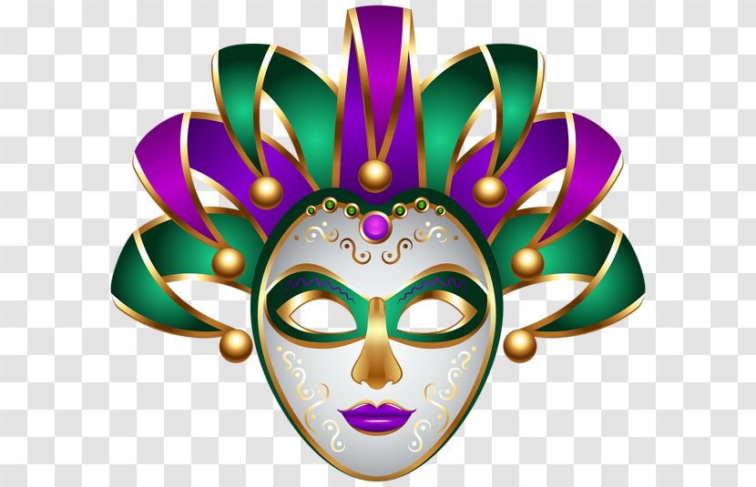 Mardi Gras In New Orleans Mask Carnival Clip Art - Vintage Gold Transparent PNG