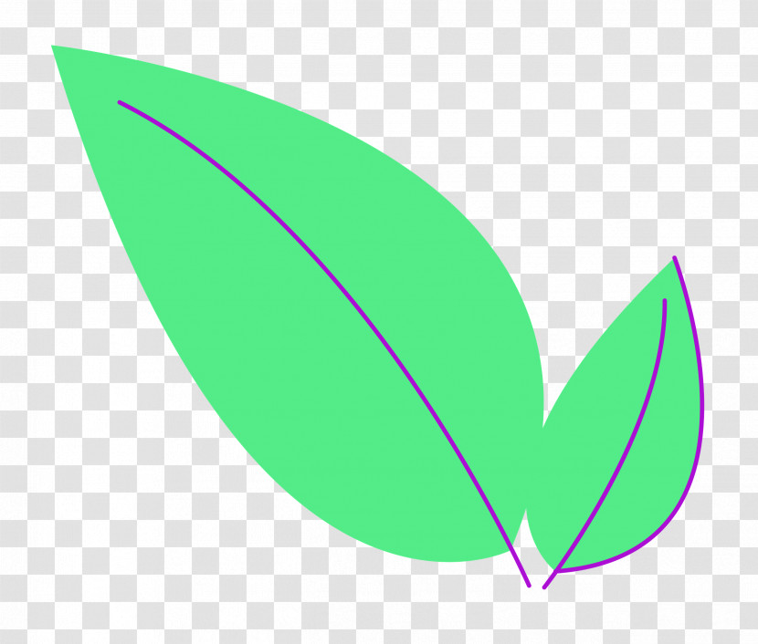 Leaf Font Green Line Meter Transparent PNG