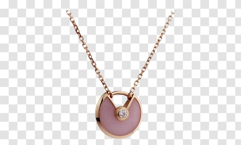 Earring Diamond Necklace Jewellery Pendant - 18K Rose Gold Transparent PNG