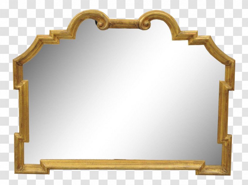 Mirror Hollywood Regency Wood Carving Architecture - Shelf Transparent PNG