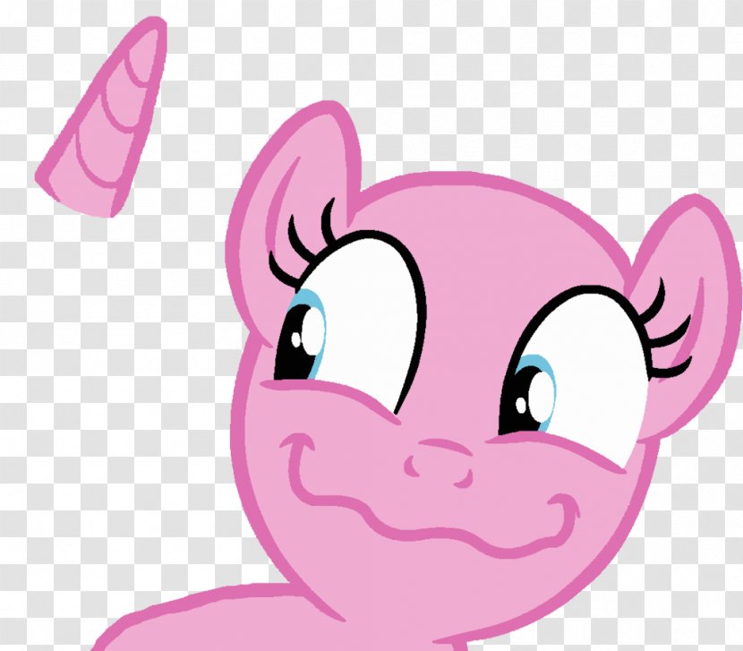 Pinkie Pie Rarity Pony YouTube Applejack - Cartoon - Unicorn Face Transparent PNG