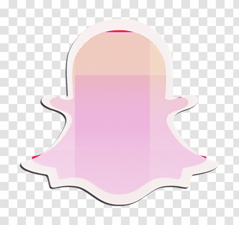 Media Icon Snapchat Social - Pink - Magenta Material Property Transparent PNG
