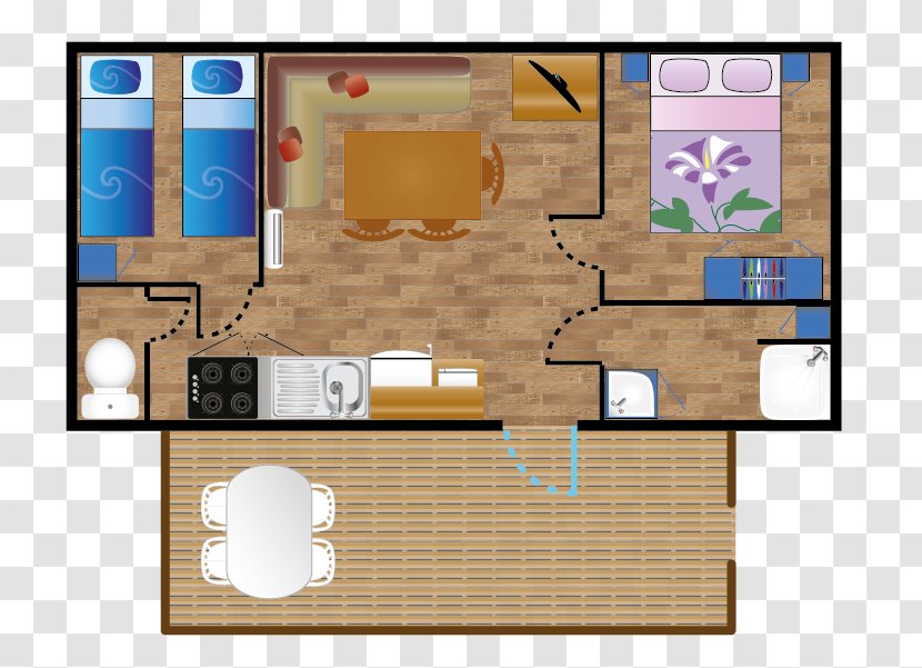 Basque Coast Mobile Home Camping Oyam Surf Camp - Area - Floor Plan Transparent PNG