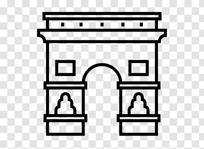 Arc De Triomphe Drawing Easy Pencil - Parallel - Furniture Transparent PNG