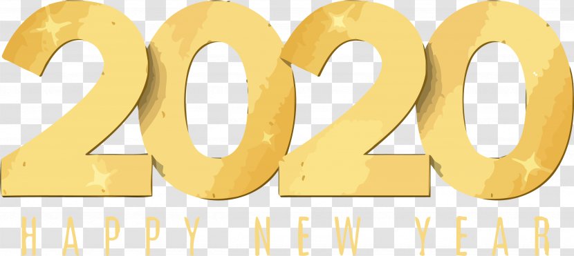 Happy New Year 2020 - Symbol - Number Transparent PNG
