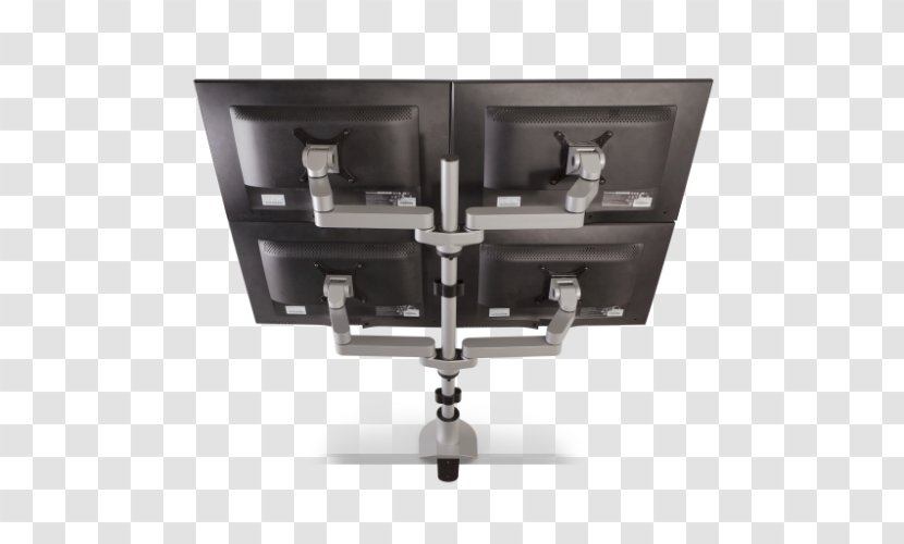 Standing Desk Computer Monitors Flat Display Mounting Interface - Information Technology - Broadcast Consoles Furniture Transparent PNG