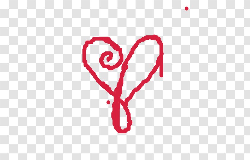 Valentine's Day Line Font - Heart Transparent PNG