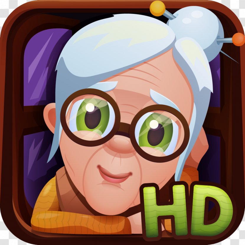 Fiction Glasses Art Eye - Fictional Character - Granny Transparent PNG