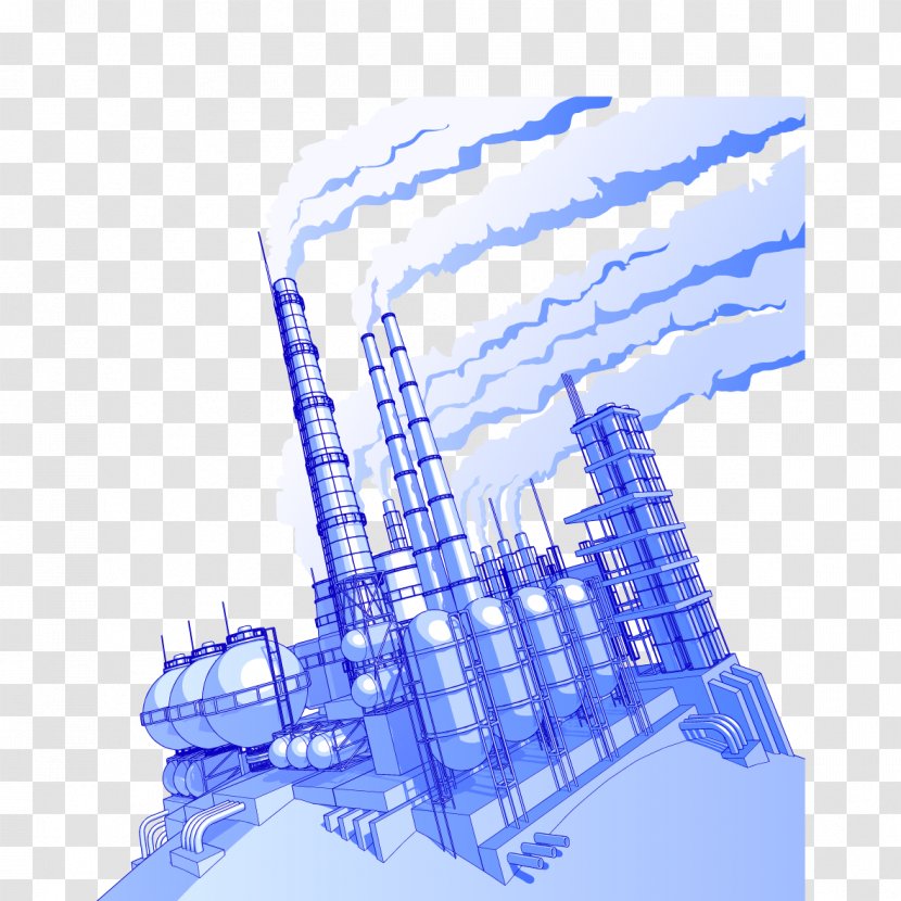 Gasoline Gas Cylinder Petroleum - Vector Factories And Chimney Transparent PNG