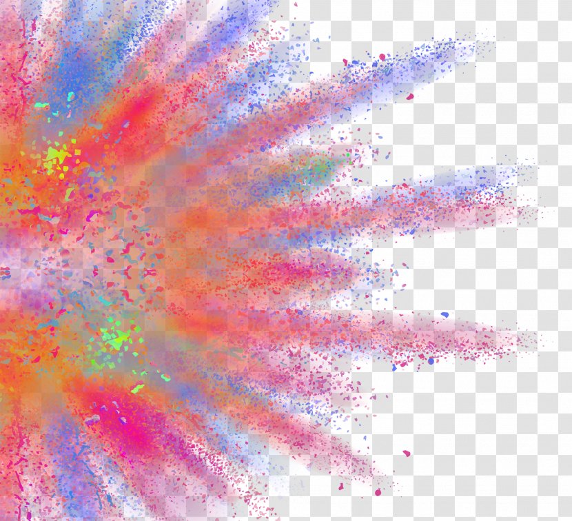 Blue Sky Graphic Design Wallpaper - Texture - Cool Powder Explosion Decoration. Transparent PNG