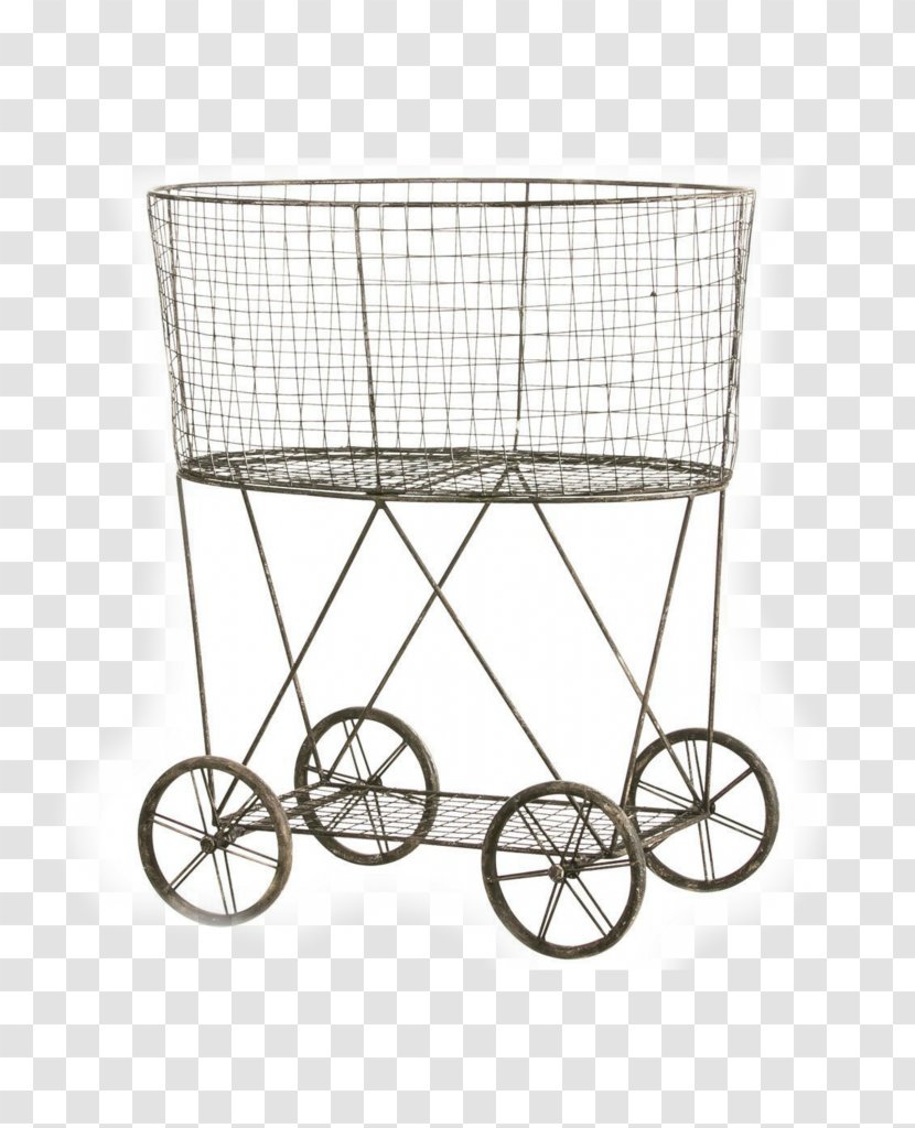 Hamper Basket Laundry Cart Wire - Lid - LAUNDRY BASKET Transparent PNG