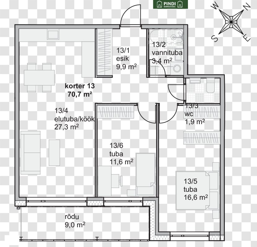 Floor Plan Product Design Land Lot - Diagram Transparent PNG