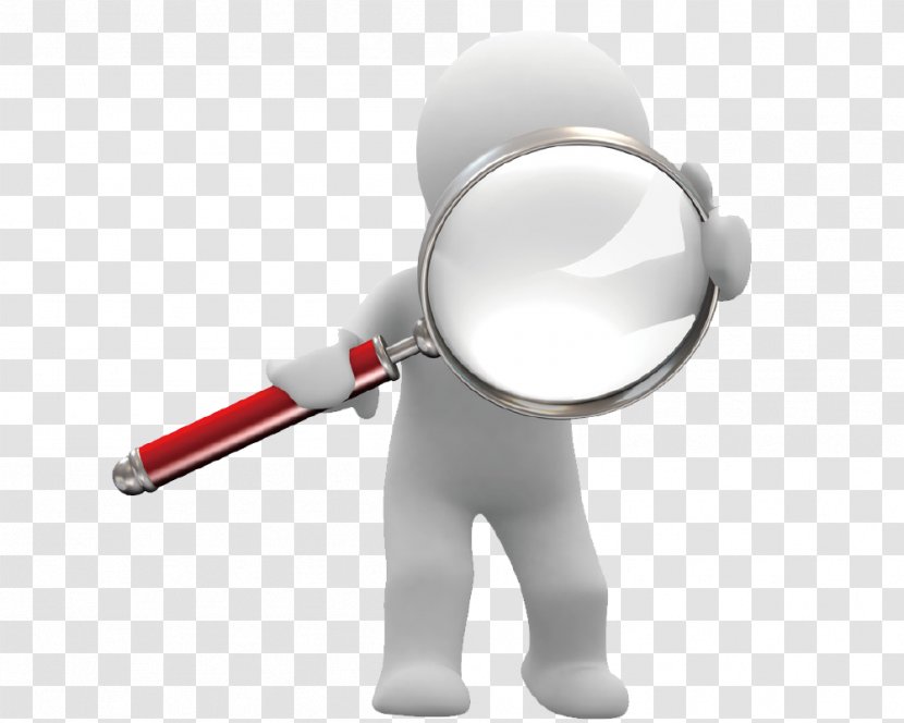 Quantitative Research Data Collection Information - The Little Man Holding Magnifying Glass Transparent PNG
