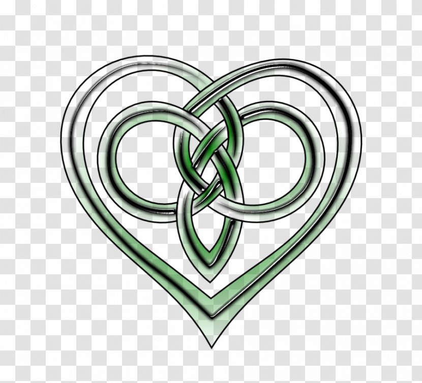 Celtic Knot Celts Triquetra Heart Drawing - Silhouette Transparent PNG