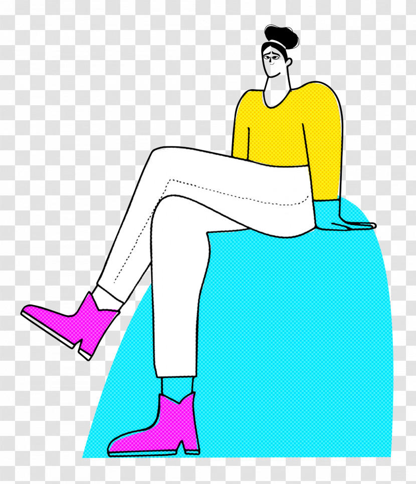 Sitting On Rock Transparent PNG