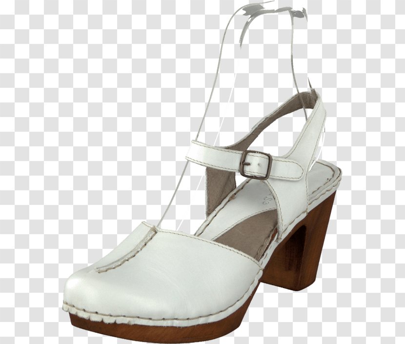 Slipper High-heeled Shoe Leather White - Ballet Flat - Atenção Transparent PNG