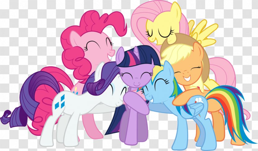 Pinkie Pie Pony Applejack Rarity Rainbow Dash - Watercolor - My Little Transparent PNG