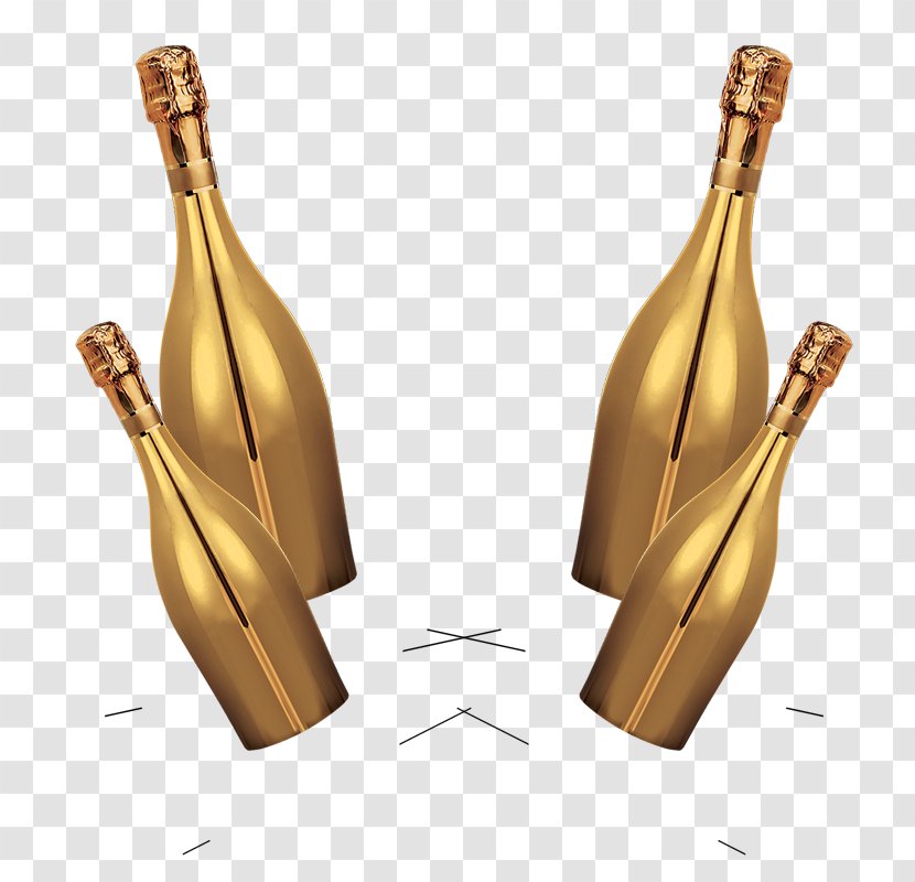 Champagne Wine Euclidean Vector Computer File - Brass Transparent PNG
