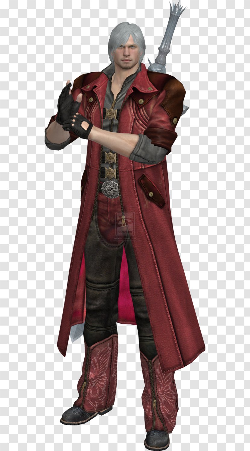 Dante Devil May Cry 4 Cosplay Character Robe - Dente Transparent PNG