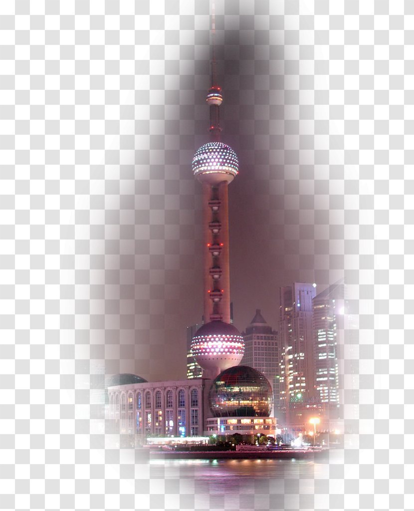 Oriental Pearl Tower Huangpu River Desktop Wallpaper Photography Night - Information - Technical Standard Transparent PNG