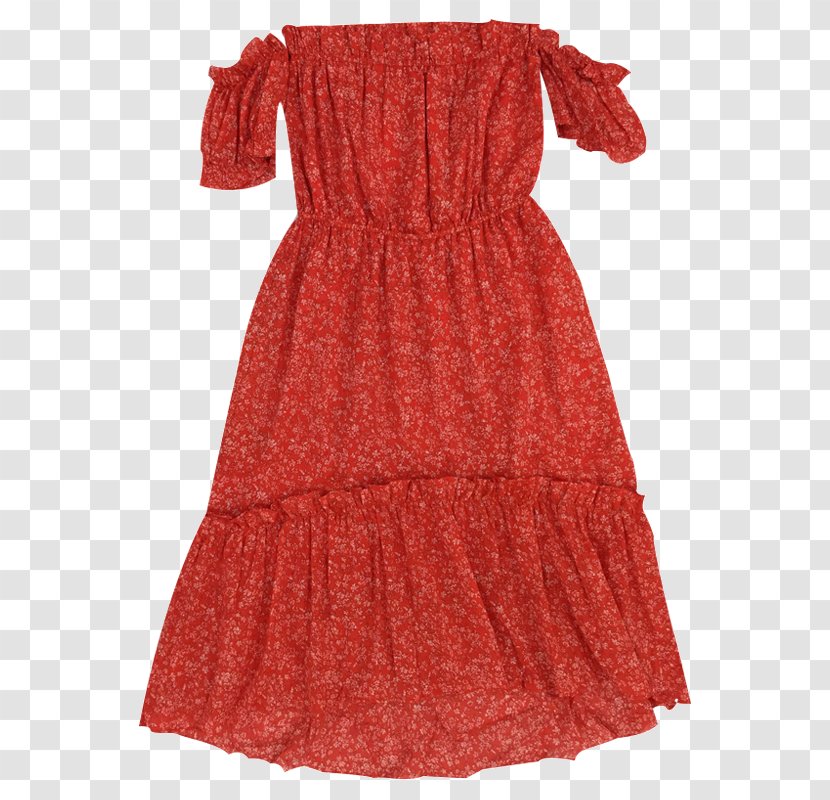 Skirt Collar Dress - Shoelaces - Red Transparent PNG