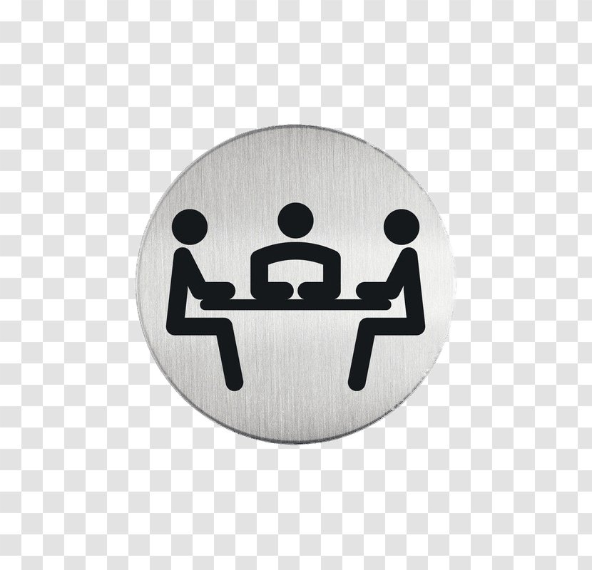 Pictogram Conference Centre Meeting Stainless Steel Symbol - Coworking Transparent PNG