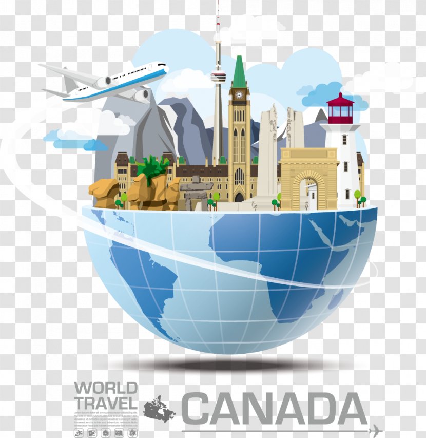 Infographic Clip Art - Royaltyfree - Decorative Building Canada Attractions Transparent PNG