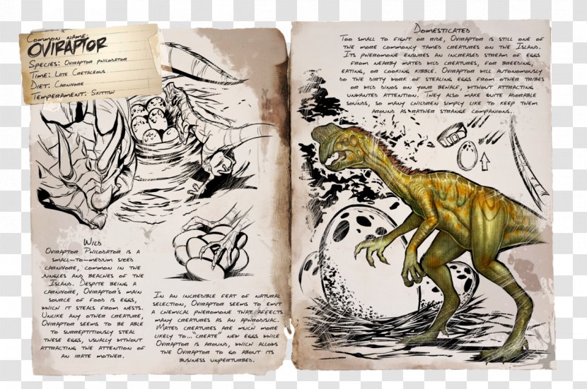 ARK: Survival Evolved Oviraptor Dilophosaurus Giganotosaurus Megalosaurus - Hesperornis - Dinosaur Transparent PNG