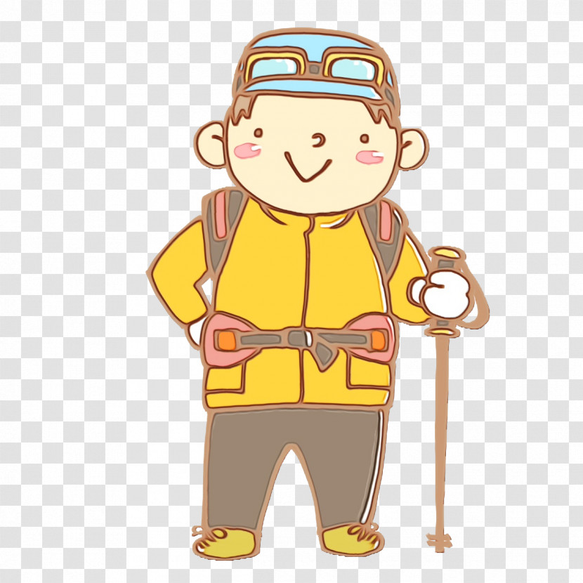 Character Yellow Line Behavior Human Transparent PNG