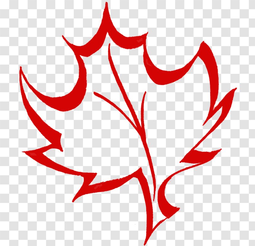 Maple Leaf Canada Sugar Clip Art - Line Transparent PNG
