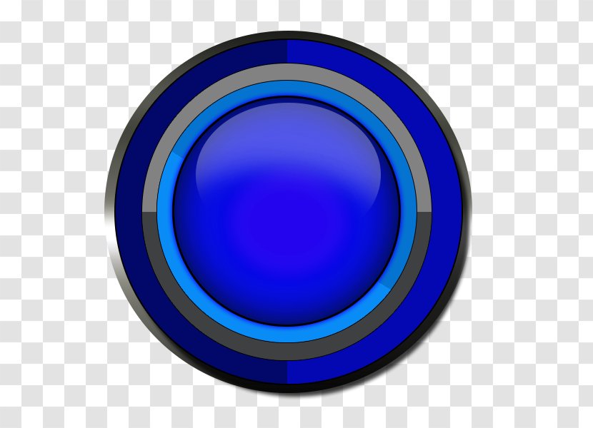 Cobalt Blue Electric - Upload Button Transparent PNG