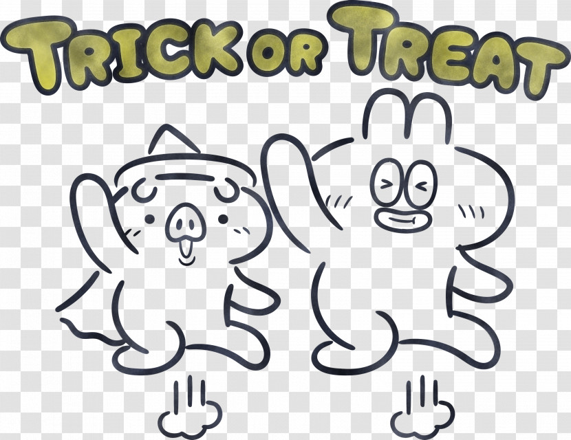 TRICK OR TREAT Happy Halloween Transparent PNG