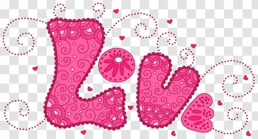 Love Heart Pattern - Petal - Pink Clipart Transparent PNG