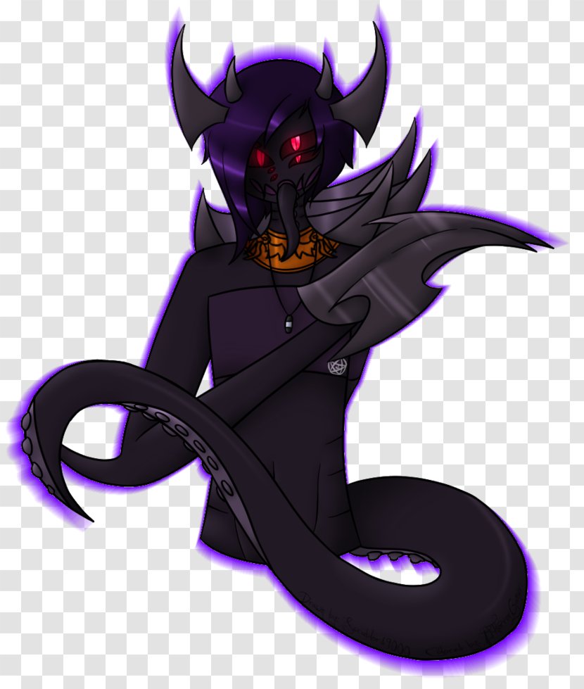 Demon Legendary Creature Animated Cartoon - Purple Transparent PNG