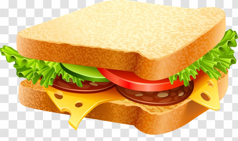 Hamburger Hot Dog Fast Food Delicatessen - Menu - Cliparts Cheese Sandwiches Transparent PNG