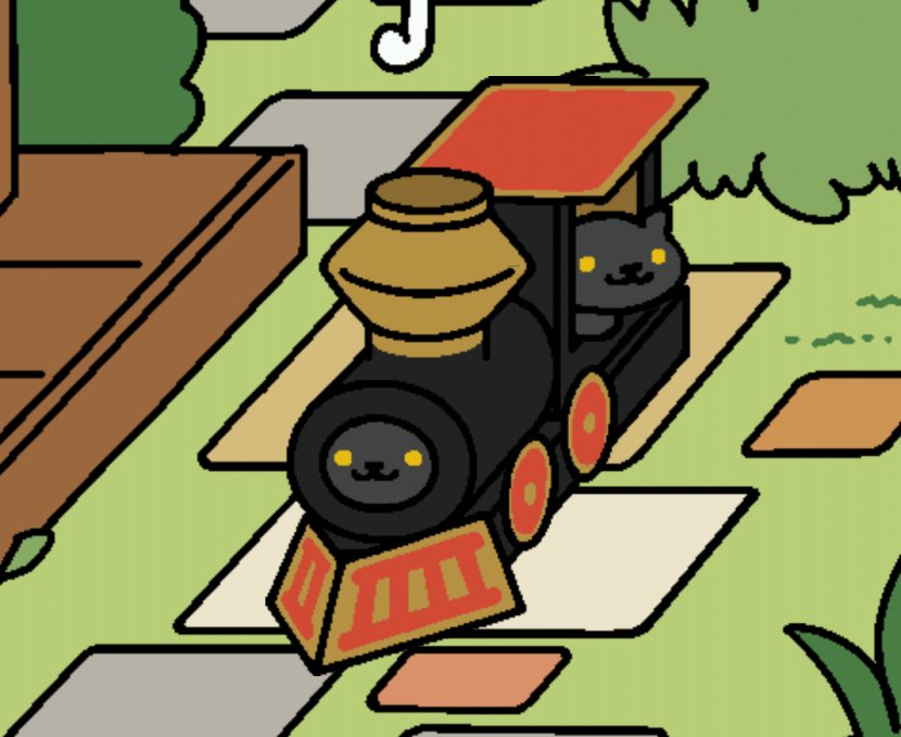 Neko Atsume Cat Odyssey Kitten Train - Organism - Smokey Cliparts Transparent PNG